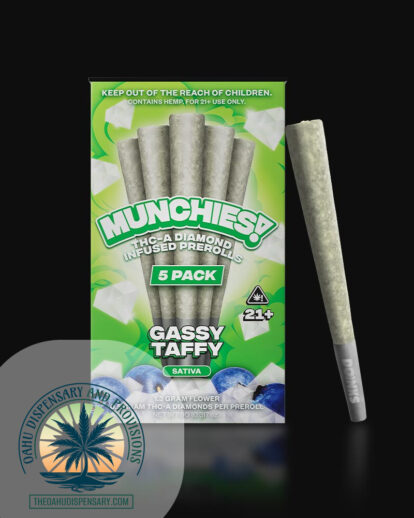 Munchies™ THCA Diamond Infused Prerolls - 5 Pack of 1 Gram Joints